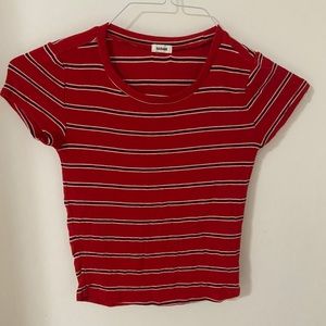 2019 striped fitted t-shirt